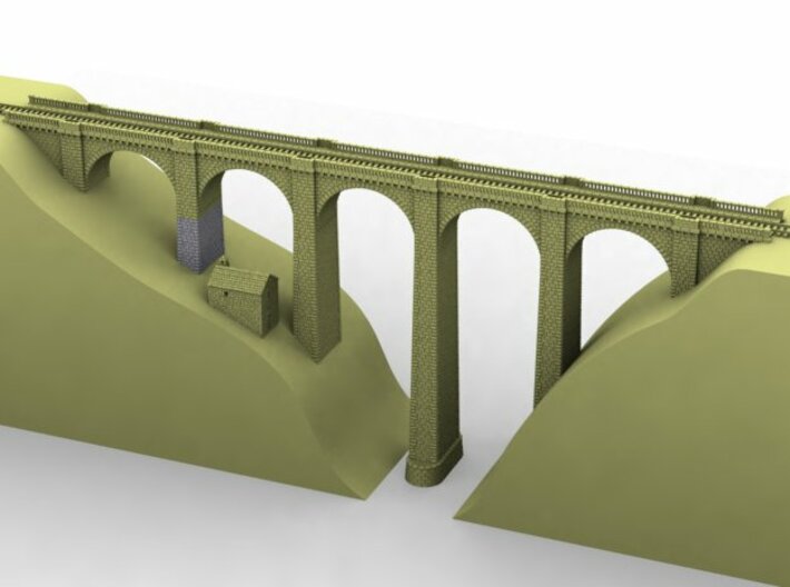NV1M4 Modular viaduct 1 track 3d printed