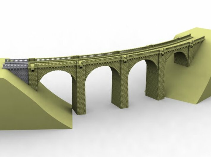 NV1M10 Modular viaduct 1 track 3d printed