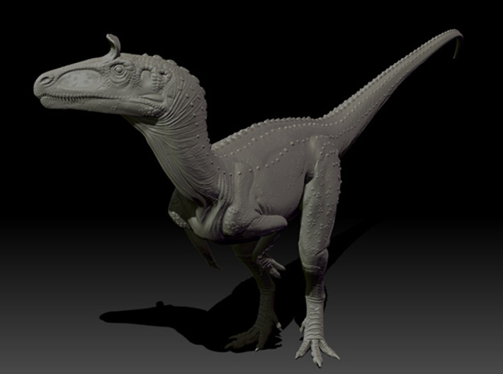 1/40 Cryolophosaurus - Standing 3d printed Zbrush render of Final sculpt