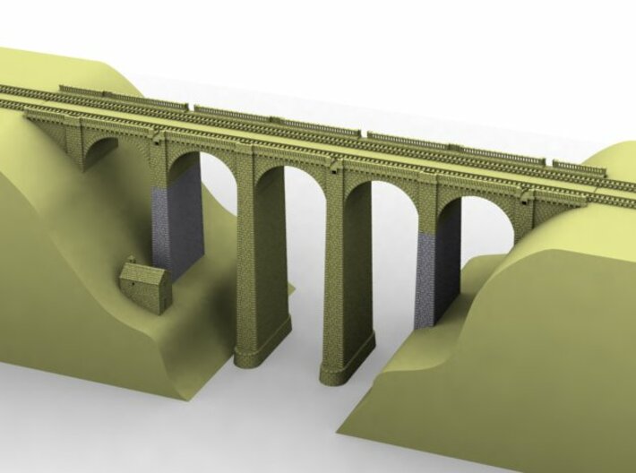 NV2M5 Modular viaduct 2 tracks 3d printed