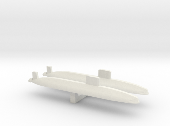 Trafalgar Class SSN x 2, 1/2400 3d printed