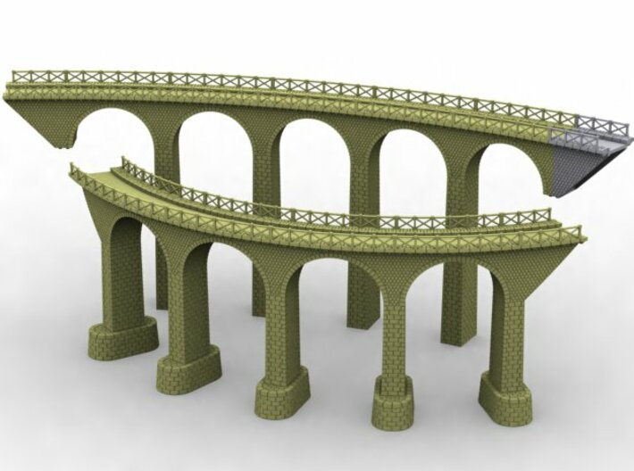 NV3M10 Small modular viaduct 1 track 3d printed