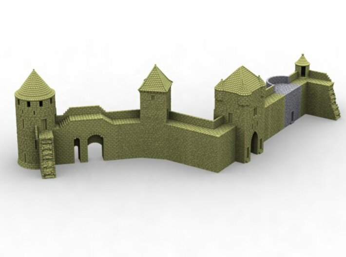 NF6 Modular fortified wall 3d printed