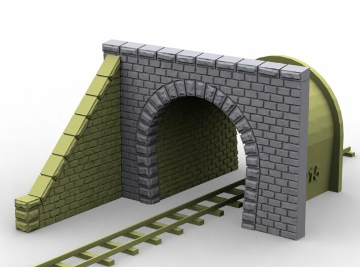NmT12 Tunnel portal for meter gauge 3d printed