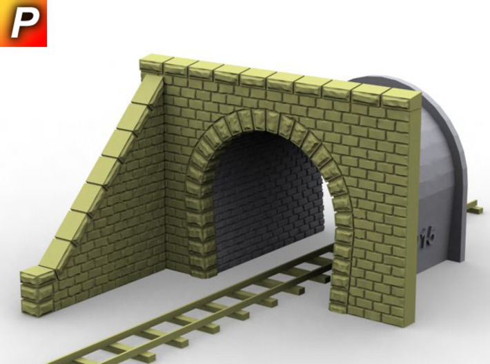 NmT21 Tunnel portal for meter gauge - P 3d printed 