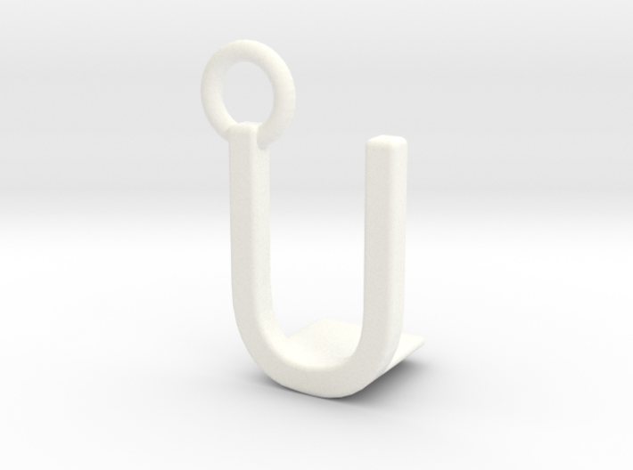 Two way letter pendant - LU UL 3d printed