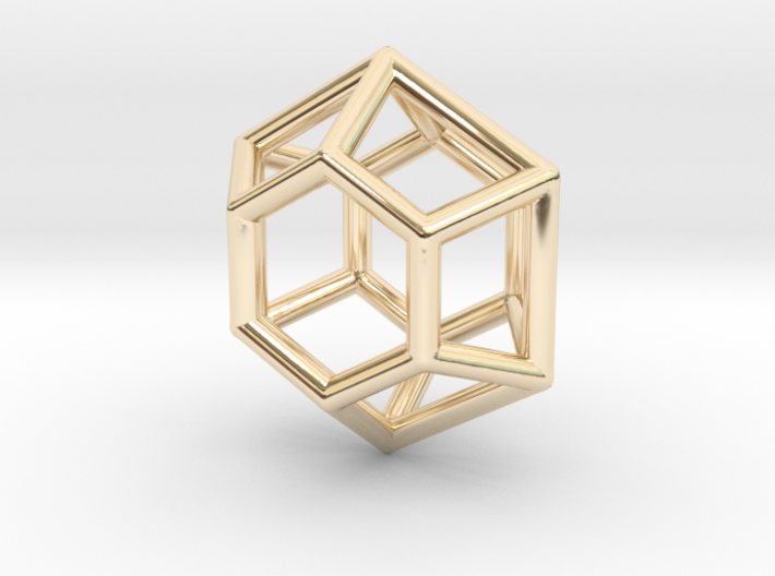 Hexagonal Diamond Pendant 3d printed