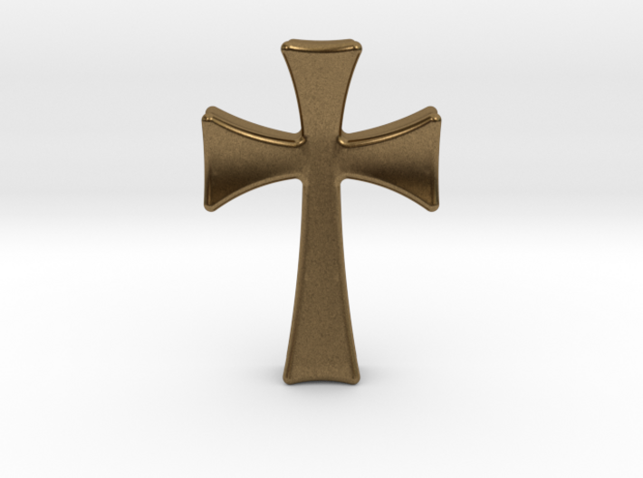Germanic Cross Pendant, 45mm Tall 3d printed