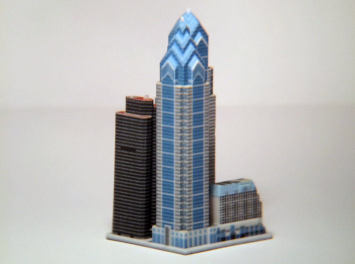 Liberty Place at 1600 Market St - Phladelphia, PA 3d printed 3d printed block, from the Northwest.