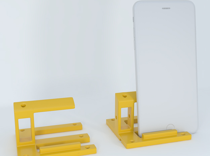Cell phone holder for desk 3d printed