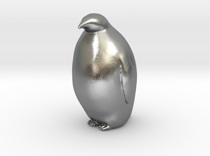 Penguin Looking Ahead 3d printed