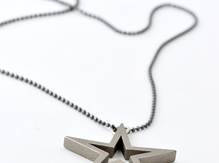 Star Pendant Necklace 3d printed 