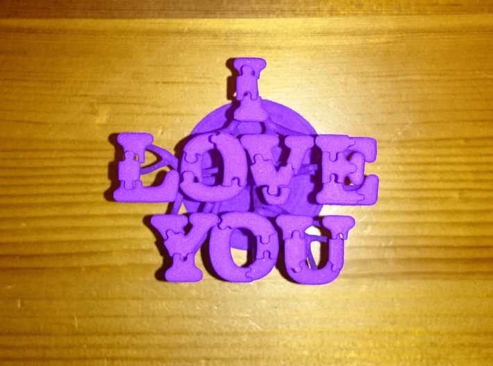 'I Love You' Tree 3d printed 