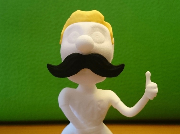 Movember Mike Body 3d printed