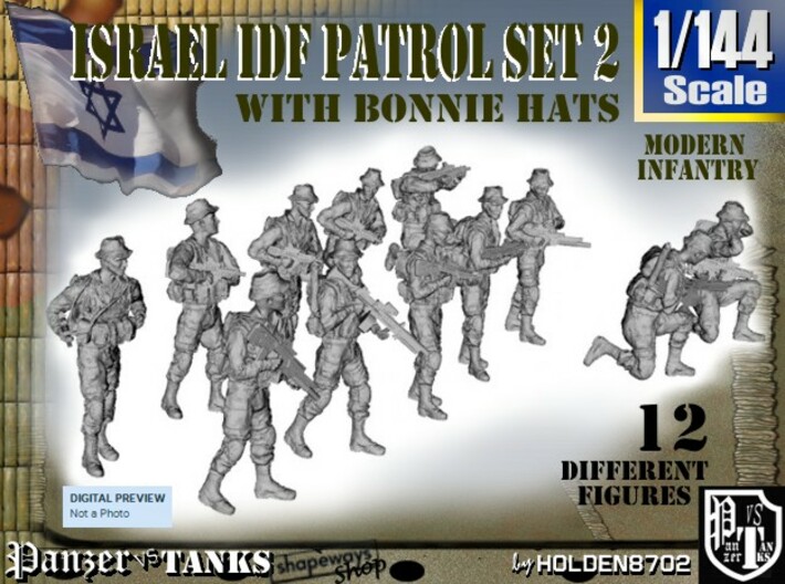 1-144 IDF BONNIE PATROL SET 2 3d printed
