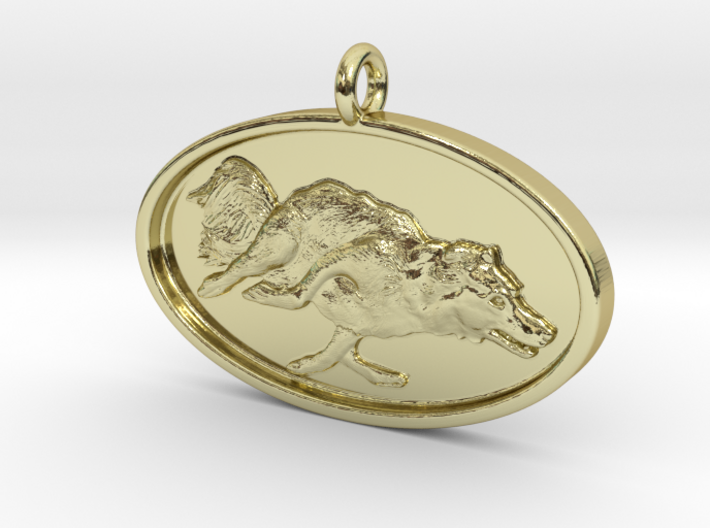 Agility Dog Pendant - 1 1/4 " Border Collie. 3d printed 