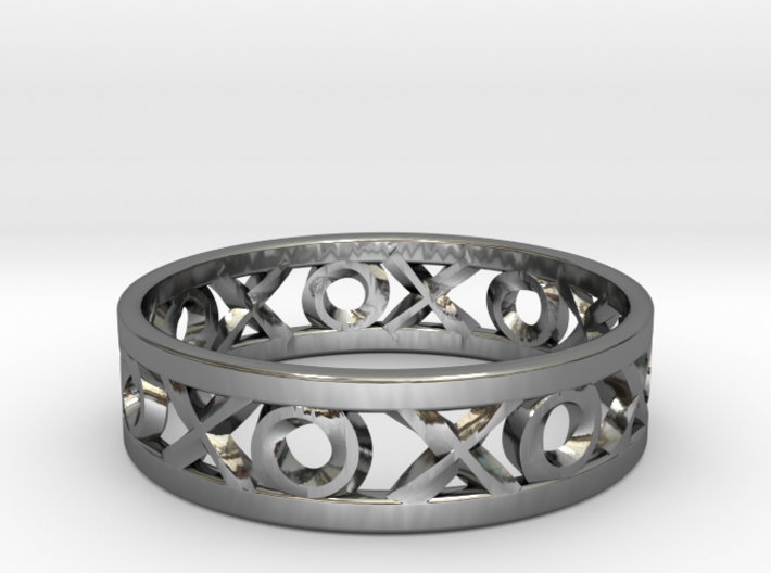 Size 6 Xoxo Ring 3d printed