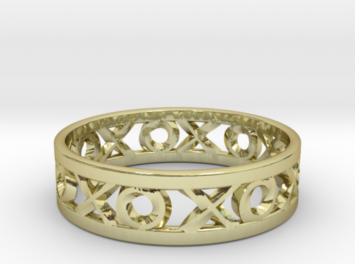 Size 7 Xoxo Ring 3d printed