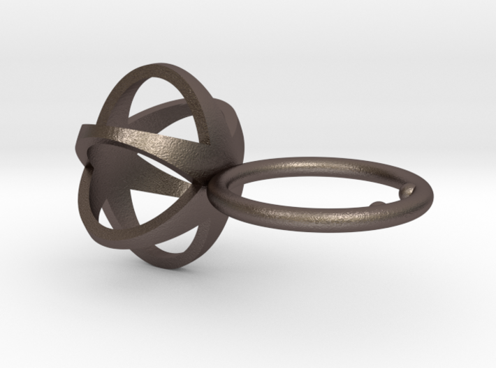 3D STAR GLITZ SPARKLE RING - size 6 3d printed