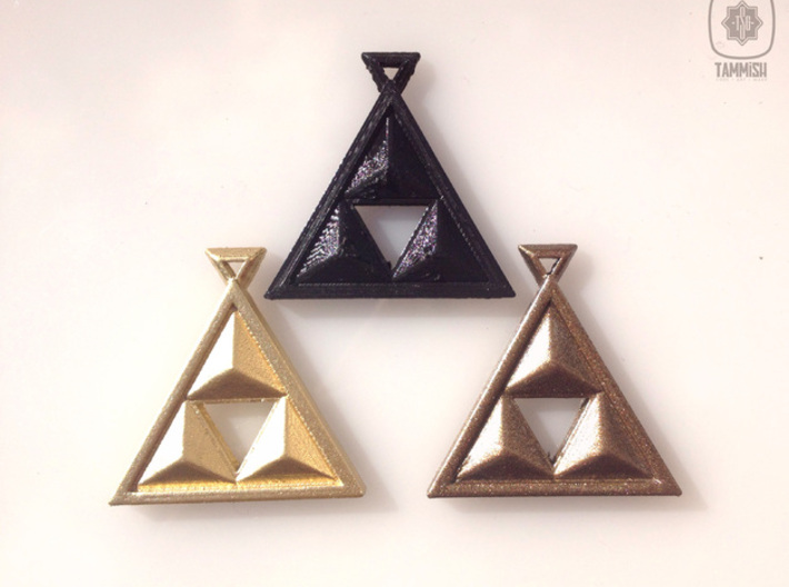 Fancy Triforce pendant  3d printed 