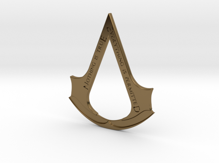 Assassin's creed logo-bottle opener 3d printed