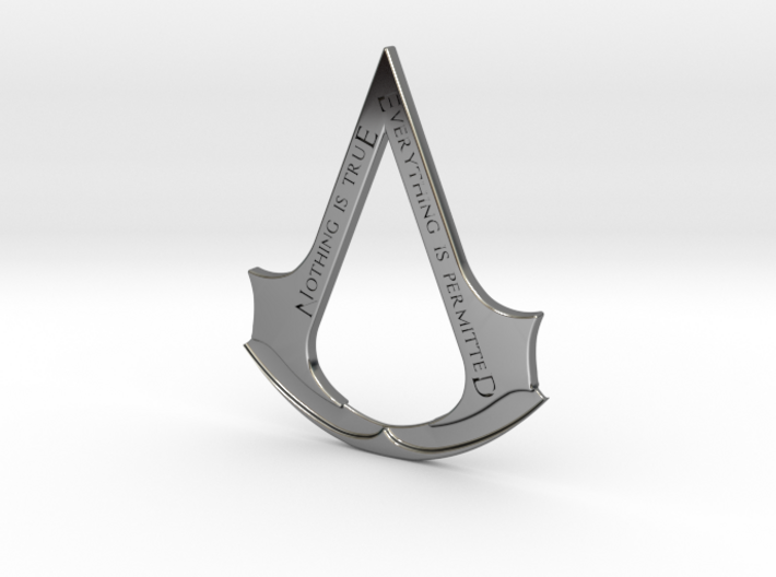 Assassin's creed logo-bottle opener 3d printed