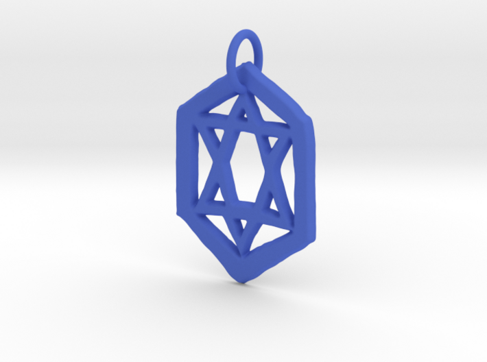 Jewish Star Keychain 3d printed