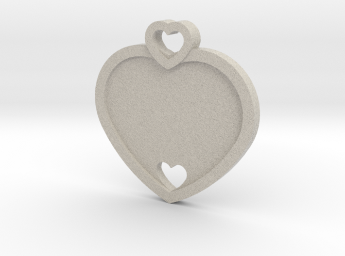 Heart Key Chain (Customizable) 3d printed