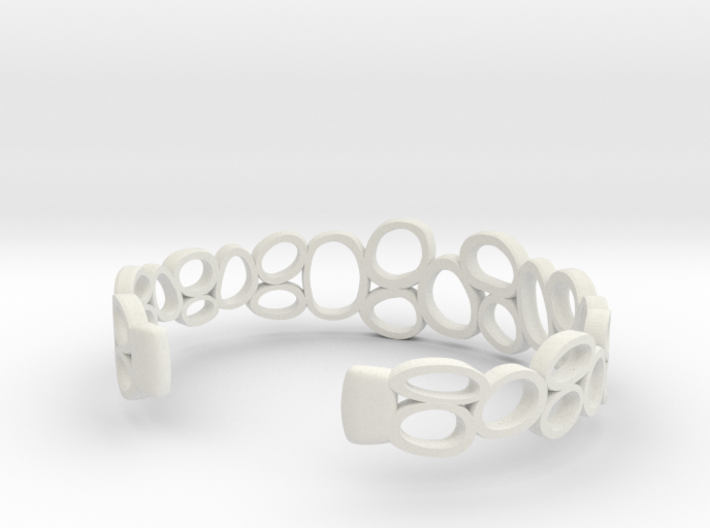 Rings and Things Bracelet 3d printed
