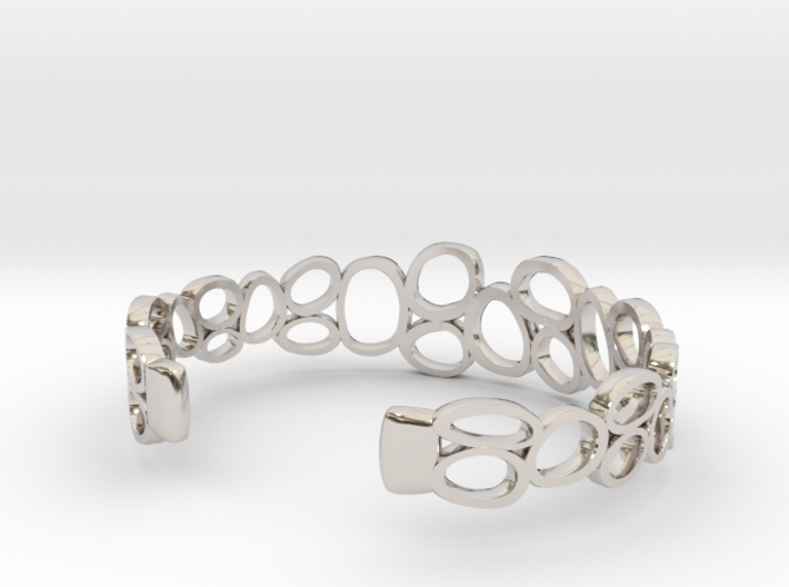Rings and Things Bracelet 3d printed