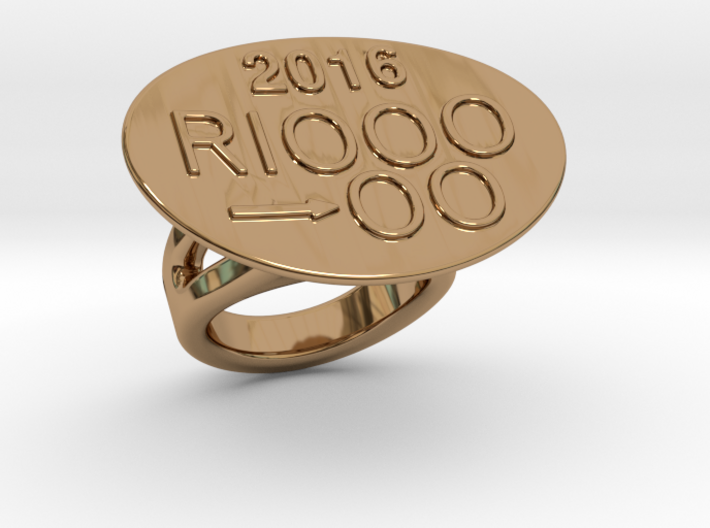 Rio 2016 Ring 16 - Italian Size 16 3d printed