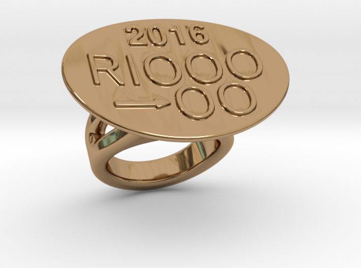 Rio 2016 Ring 17 - Italian Size 17 3d printed