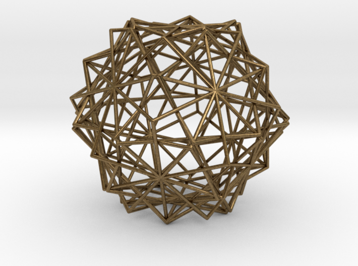 10 Cube Compound, Wireframe 3d printed