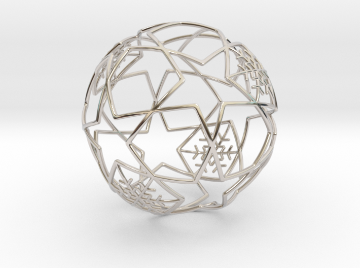 iFTBL Xmas Frozen Stars Ball - Ornament 60mm ' 3d printed