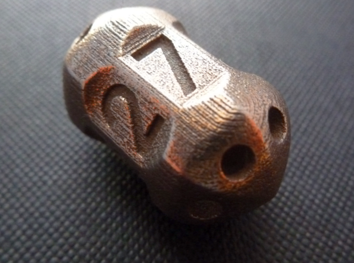 Seven sided 'pepperpot' die 3d printed 
