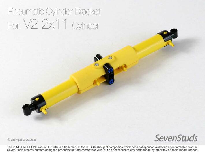 Pneumatic Cylinder Bracket 1/2 (New 2x11L) 3d printed