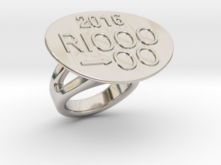 Rio 2016 Ring 23 - Italian Size 23 3d printed