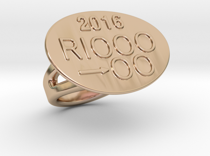 Rio 2016 Ring 28 - Italian Size 28 3d printed