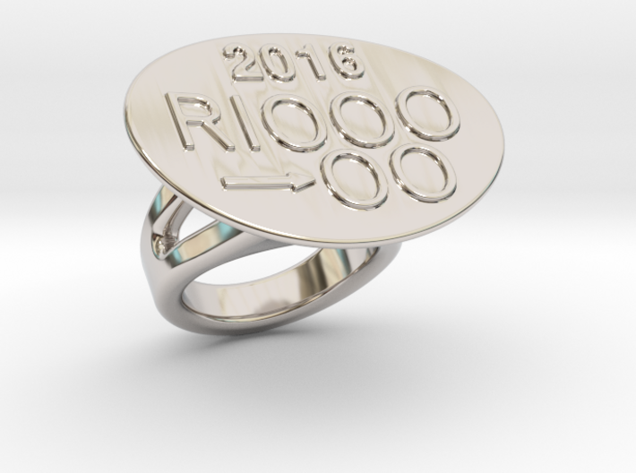 Rio 2016 Ring 30 - Italian Size 30 3d printed