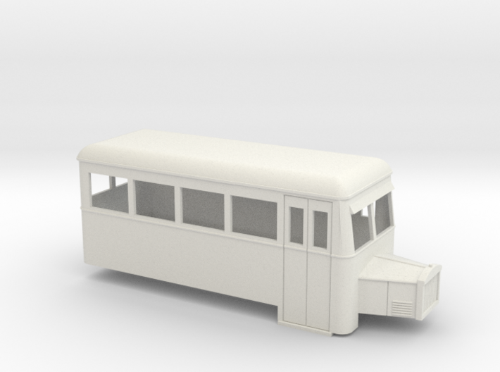 009 railbus single ended with bonnet (narrow type) 3d printed