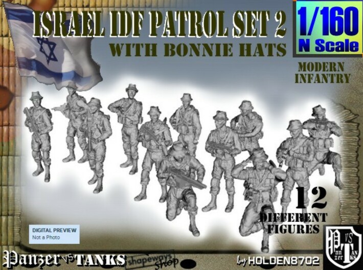 1-160 IDF BONNIE PATROL SET 2 3d printed