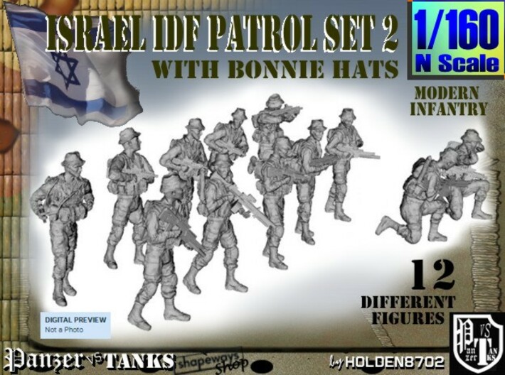 1-160 IDF BONNIE PATROL SET 2 3d printed 