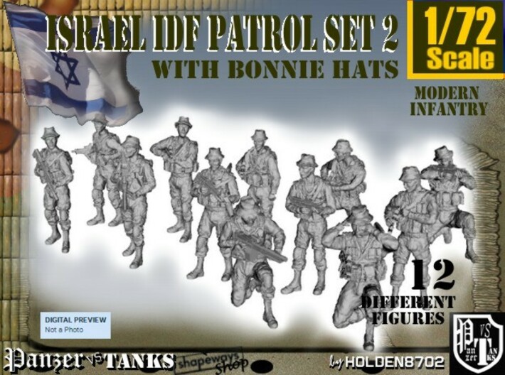 1-72 IDF BONNIE PATROL SET 2 3d printed