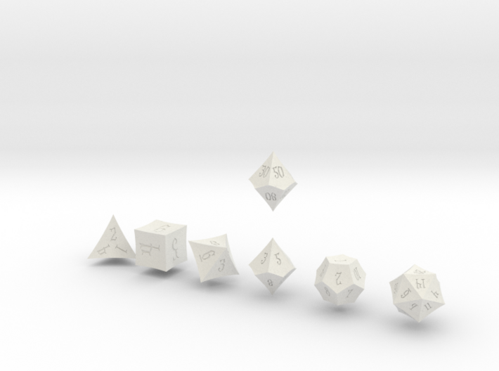 ELDRITCH POINTY Innies dice 3d printed