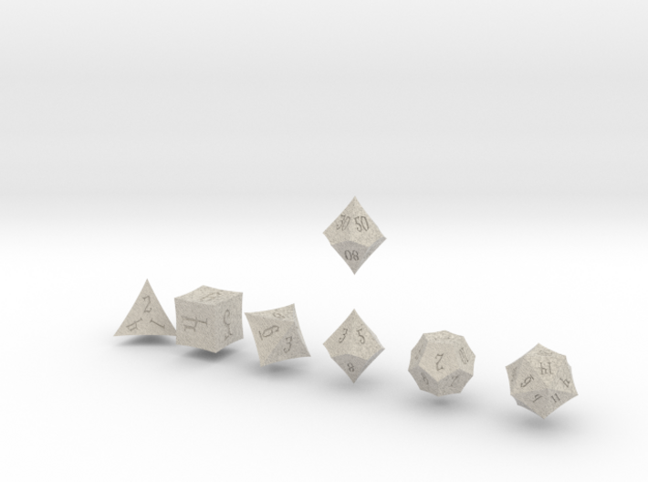 ELDRITCH POINTY Innies dice 3d printed