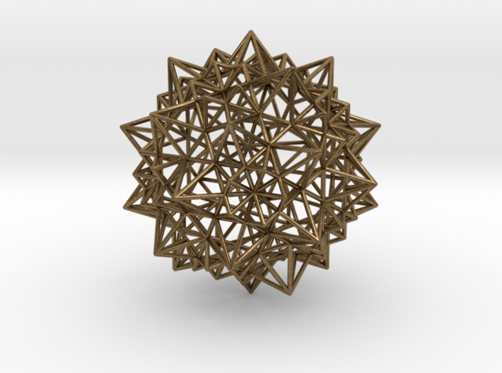 Stellated Icosidodecahedron - Wireframe 3d printed