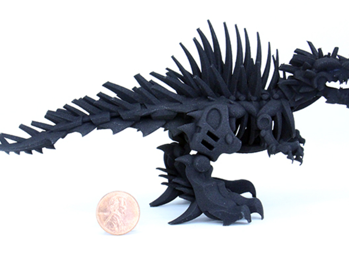 Raptor V2 3 - Mega XXXL (457 cm - 18" long) 3d printed smaller 8" SLS version shown