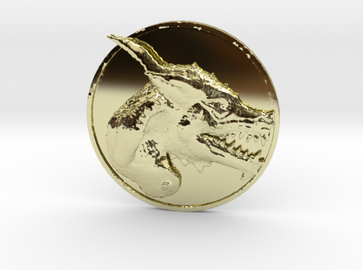 Dragon Medallion 3d printed