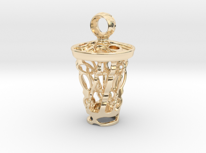 tritium: Witch Lantern vial pendant keyfob 3d printed