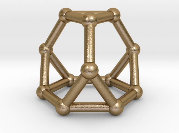 0371 Truncated Tetrahedron V&amp;E (a=1cm) #002 3d printed